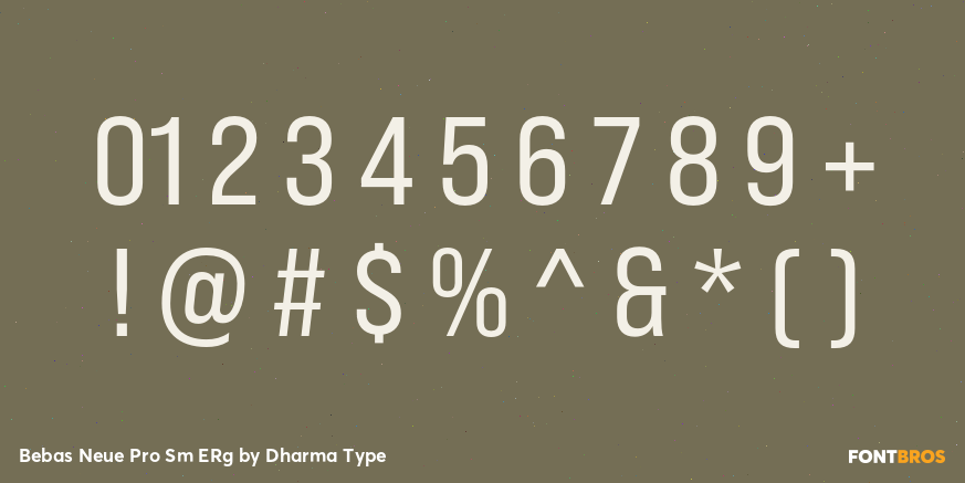 Bebas Neue Pro Sm ERg Font Poster #4