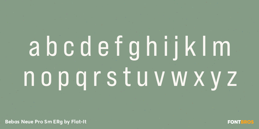 Bebas Neue Pro Sm ERg Font Poster #1