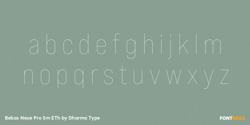 Bebas Neue Pro Sm ETh Font Poster #3