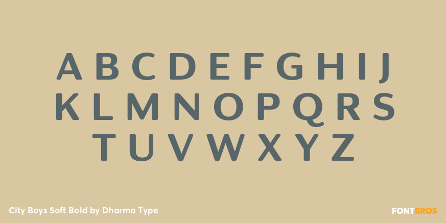City Boys Soft Bold Font Poster #2