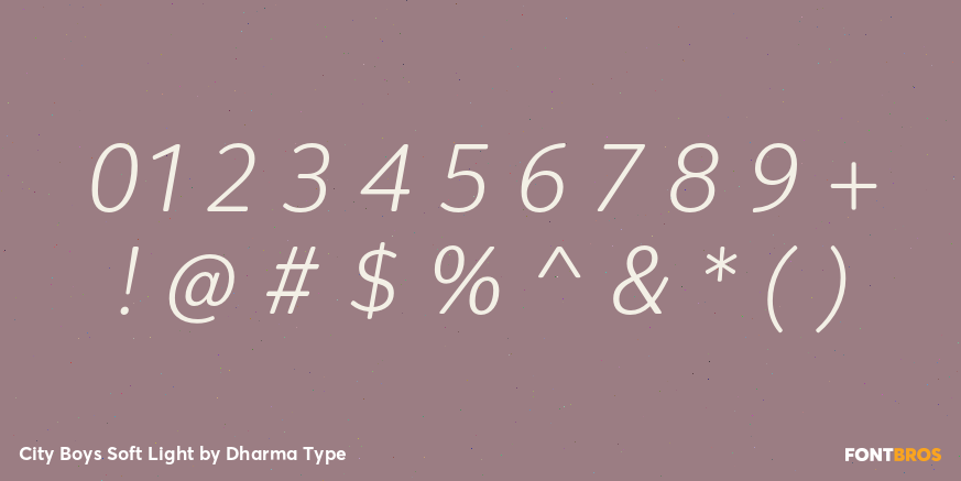 City Boys Soft Light Font Poster #4