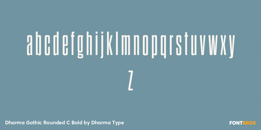 Dharma Gothic Rounded C Bold Font Poster #3