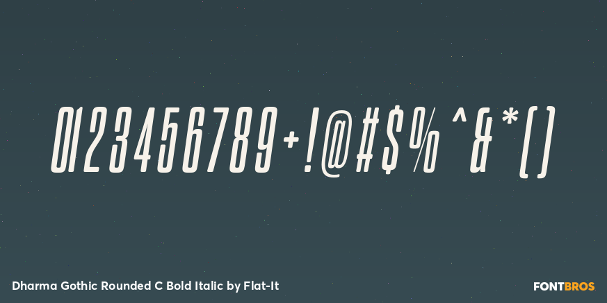 Dharma Gothic Rounded C Bold Italic Font Poster #1