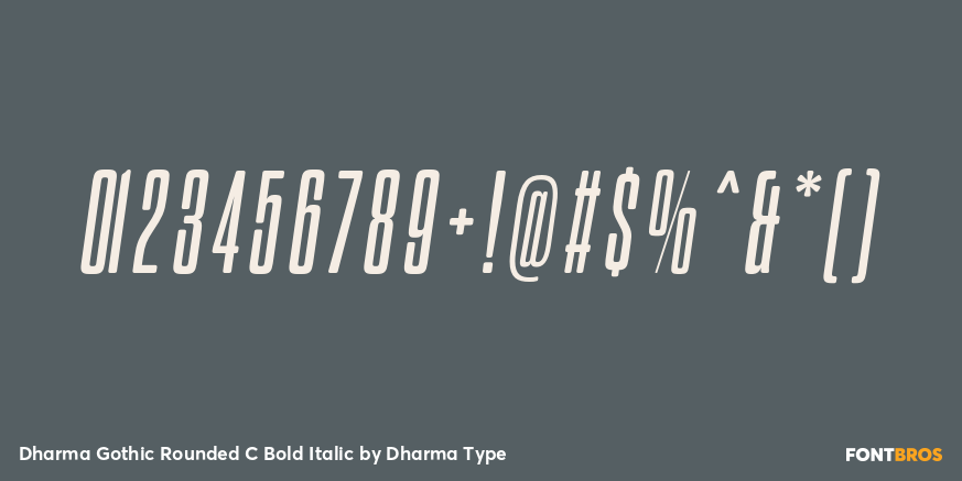 Dharma Gothic Rounded C Bold Italic Font Poster #4