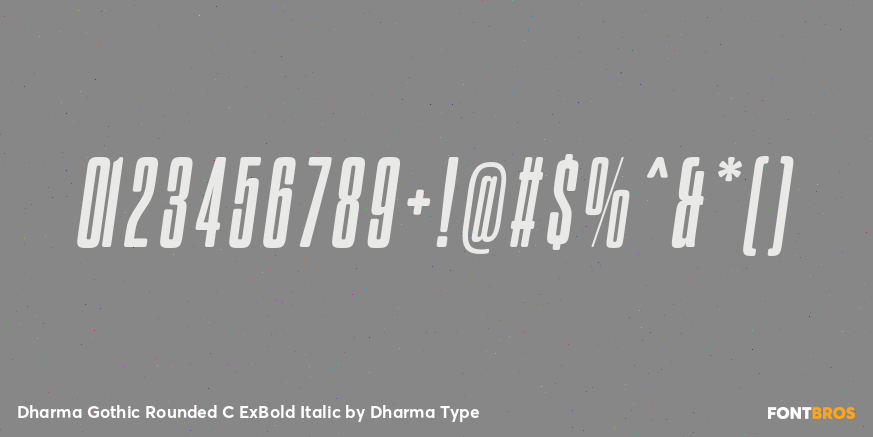Dharma Gothic Rounded C ExBold Italic Font Poster #4