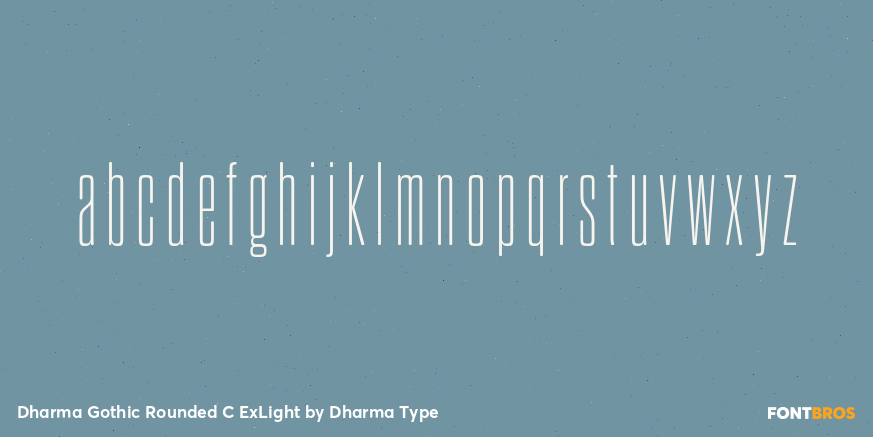 Dharma Gothic Rounded C ExLight Font Poster #3