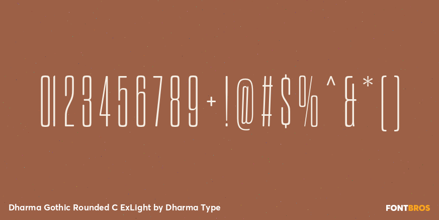 Dharma Gothic Rounded C ExLight Font Poster #4
