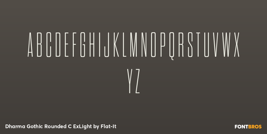 Dharma Gothic Rounded C ExLight Font Poster #2