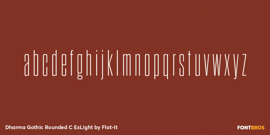 Dharma Gothic Rounded C ExLight Font Poster #3