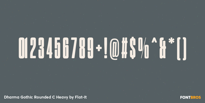 Dharma Gothic Rounded C Heavy Font Poster #4