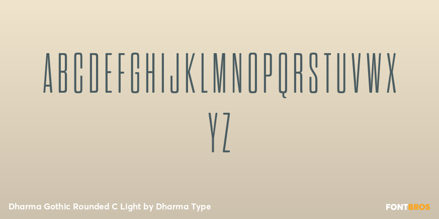 Dharma Gothic Rounded C Light Font Poster #2
