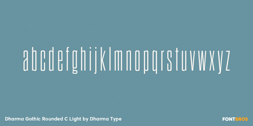 Dharma Gothic Rounded C Light Font Poster #3