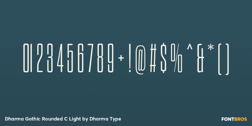 Dharma Gothic Rounded C Light Font Poster #4