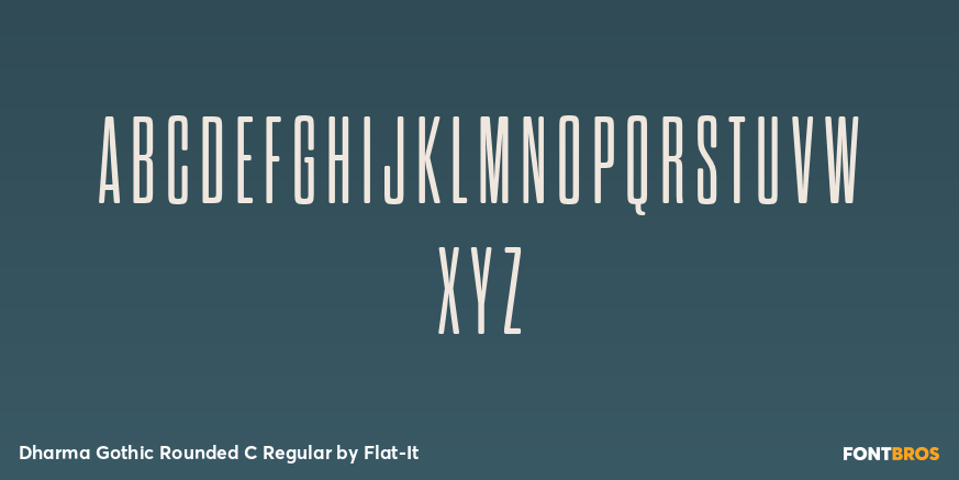 Dharma Gothic Rounded C Regular Font Poster #2