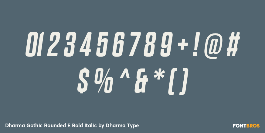 Dharma Gothic Rounded E Bold Italic Font Poster #4