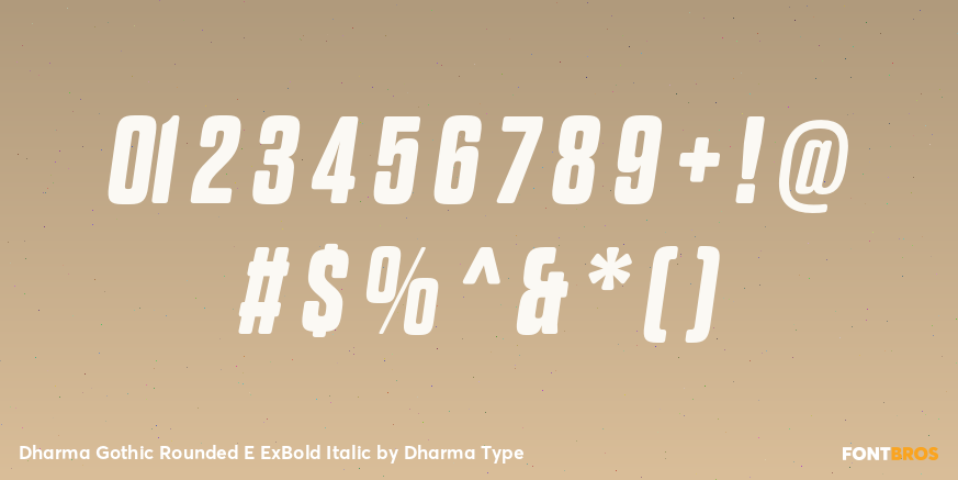 Dharma Gothic Rounded E ExBold Italic Font Poster #4