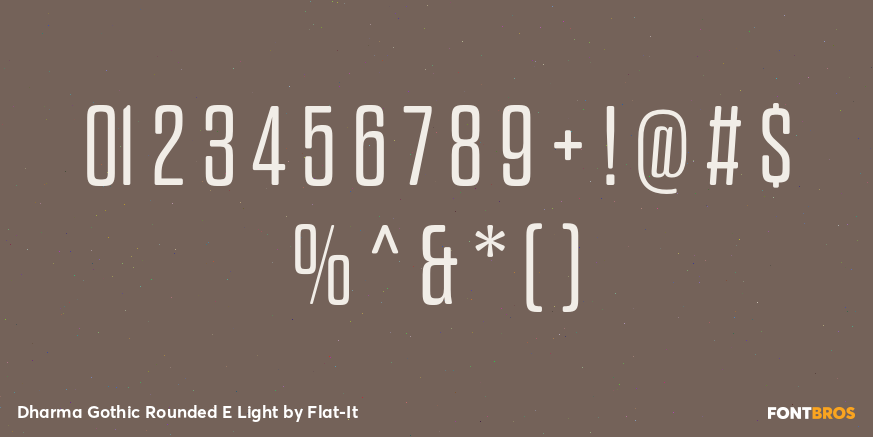 Dharma Gothic Rounded E Light Font Poster #4