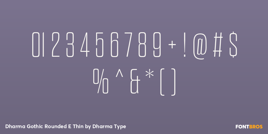 Dharma Gothic Rounded E Thin Font Poster #4
