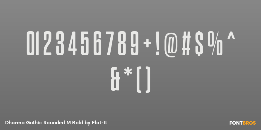 Dharma Gothic Rounded M Bold Font Poster #1