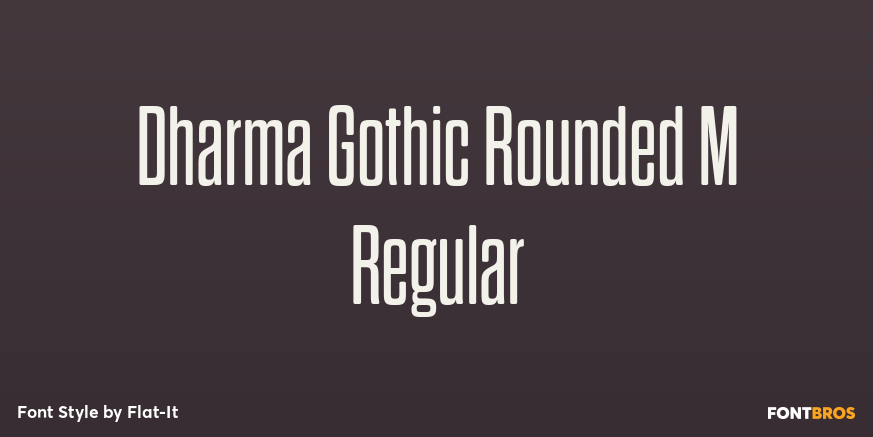 Dharma Gothic Rounded M Regular Font Poster #1