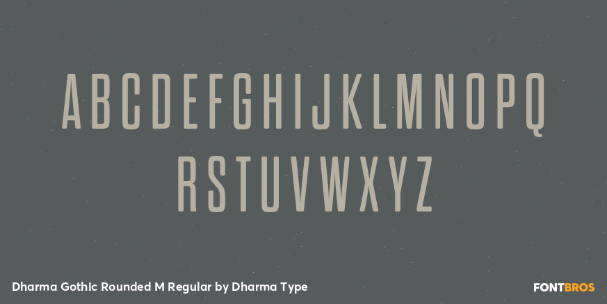 Dharma Gothic Rounded M Regular Font Poster #2