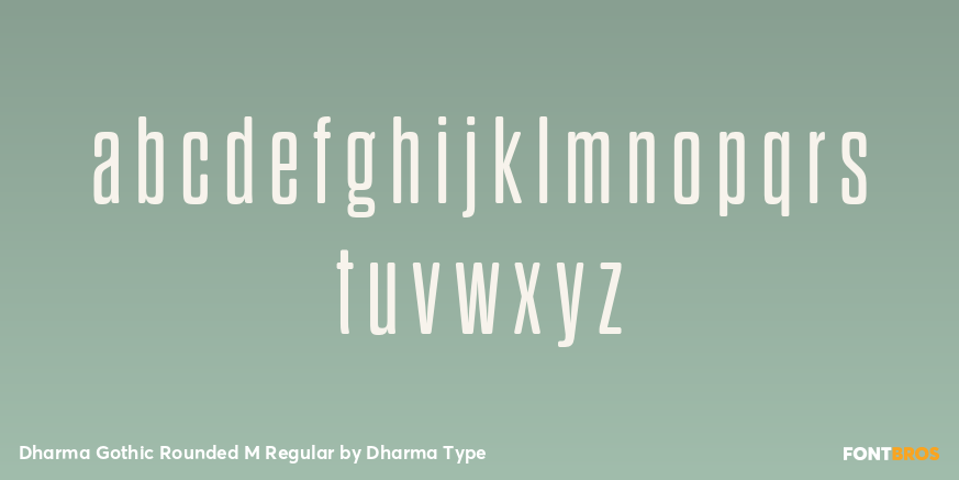 Dharma Gothic Rounded M Regular Font Poster #3