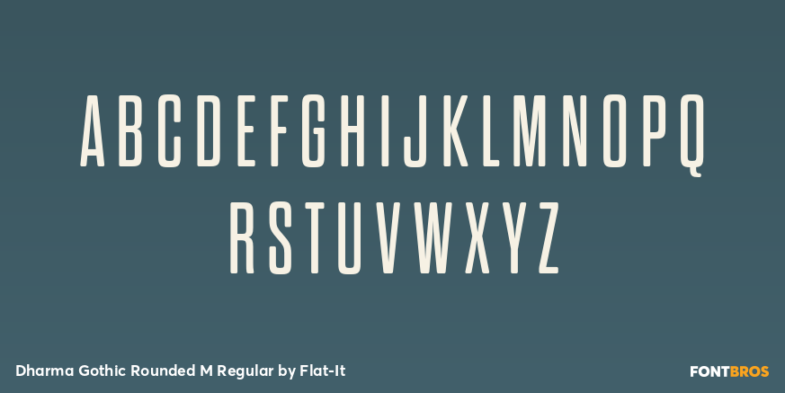 Dharma Gothic Rounded M Regular Font Poster #1
