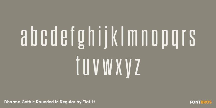 Dharma Gothic Rounded M Regular Font Poster #1