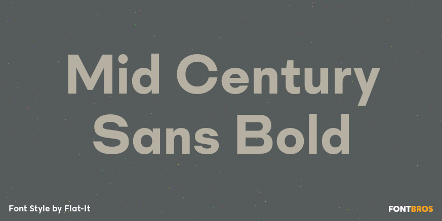 Mid Century Sans Bold Font Poster #1