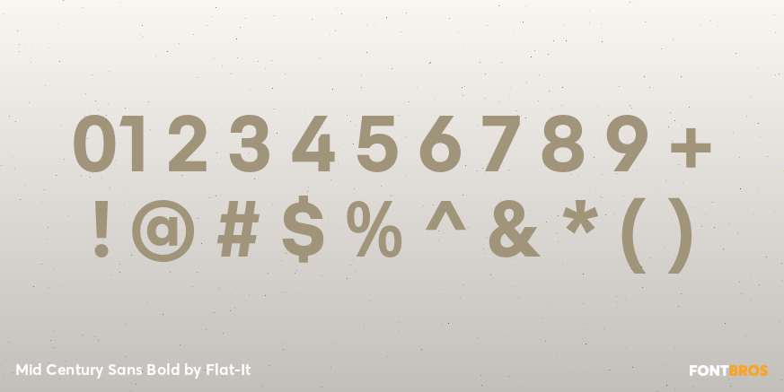 Mid Century Sans Bold Font Poster #4