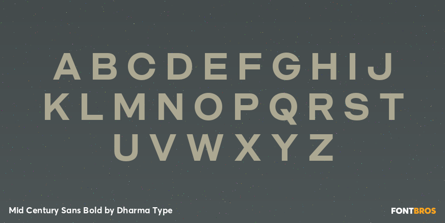 Mid Century Sans Bold Font Poster #2