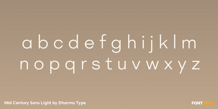 Mid Century Sans Light Font Poster #3