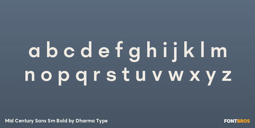 Mid Century Sans Sm Bold Font Poster #3