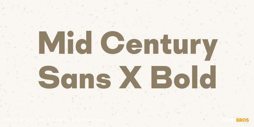 Mid Century Sans X Bold Font Poster #1