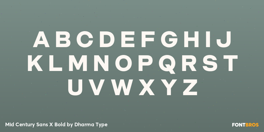 Mid Century Sans X Bold Font Poster #2