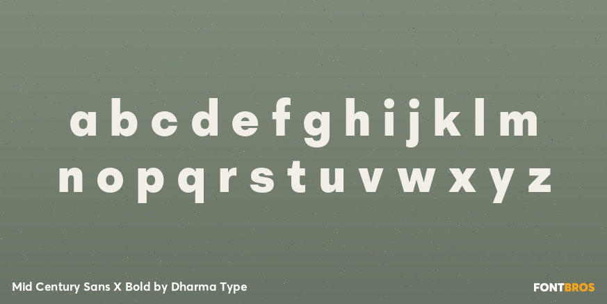 Mid Century Sans X Bold Font Poster #3