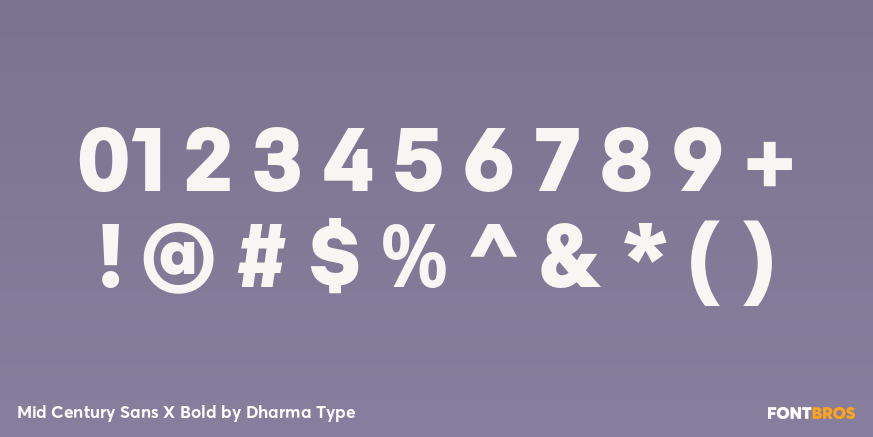 Mid Century Sans X Bold Font Poster #4