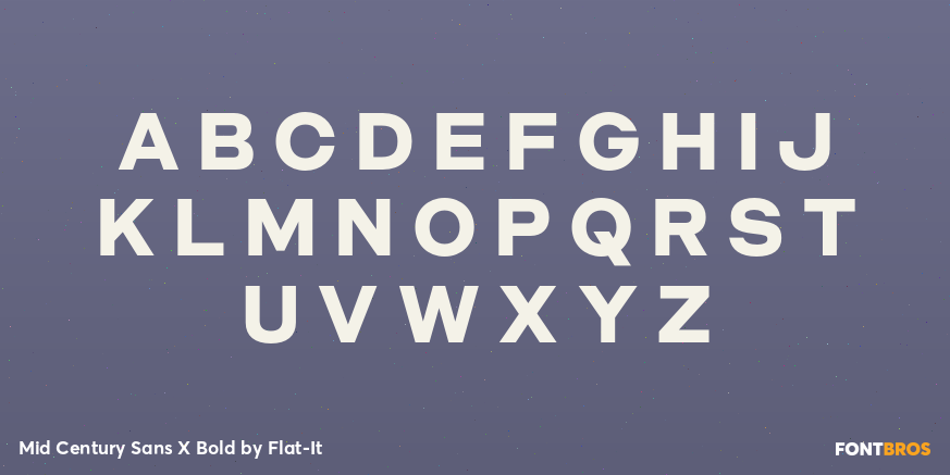 Mid Century Sans X Bold Font Poster #1