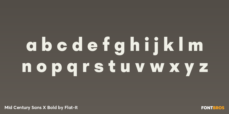 Mid Century Sans X Bold Font Poster #1