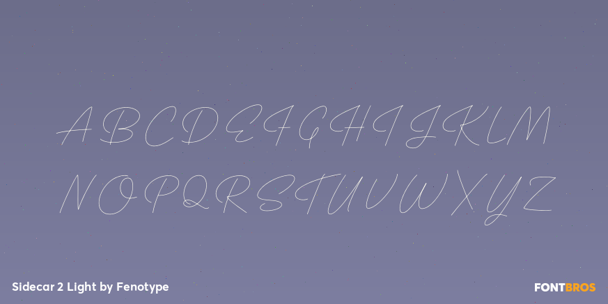 Sidecar 2 Light Font Poster #1