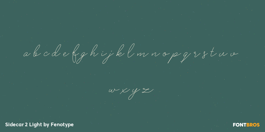 Sidecar 2 Light Font Poster #1