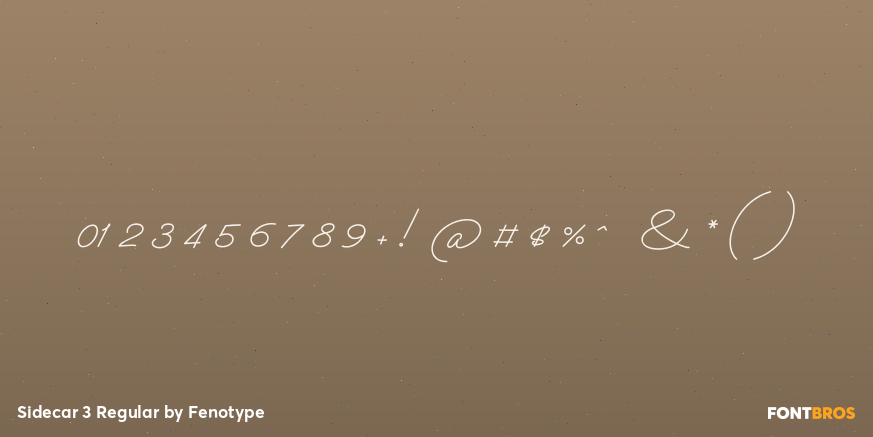 Sidecar 3 Regular Font Poster #1