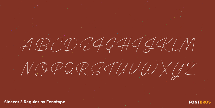 Sidecar 3 Regular Font Poster #2