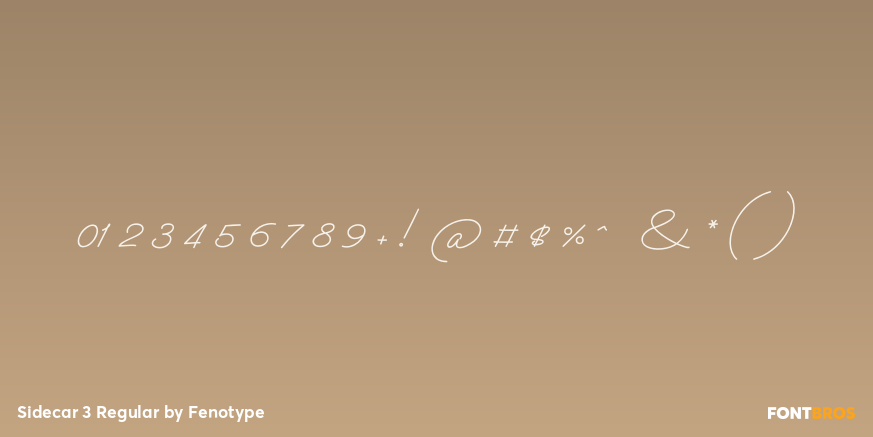 Sidecar 3 Regular Font Poster #4