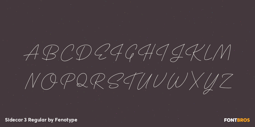 Sidecar 3 Regular Font Poster #1