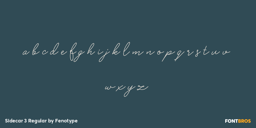 Sidecar 3 Regular Font Poster #1