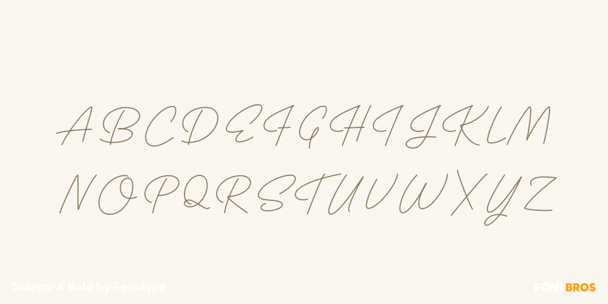 Sidecar 4 Bold Font Poster #2