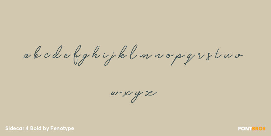 Sidecar 4 Bold Font Poster #3