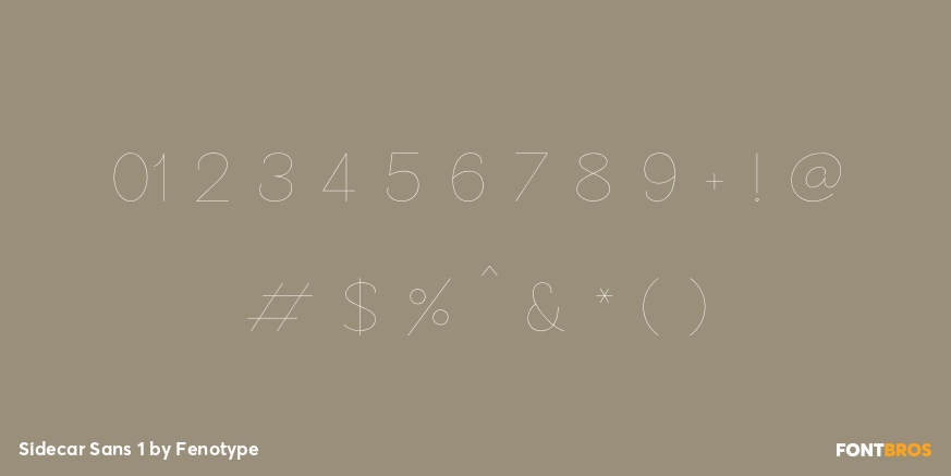Sidecar Sans 1 Font Poster #4