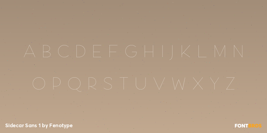 Sidecar Sans 1 Font Poster #2